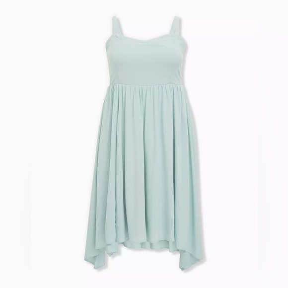 torrid mint green dress Mint Green Tulle Dress with Corset Bodice Tea Length Prom Dress ARD2716